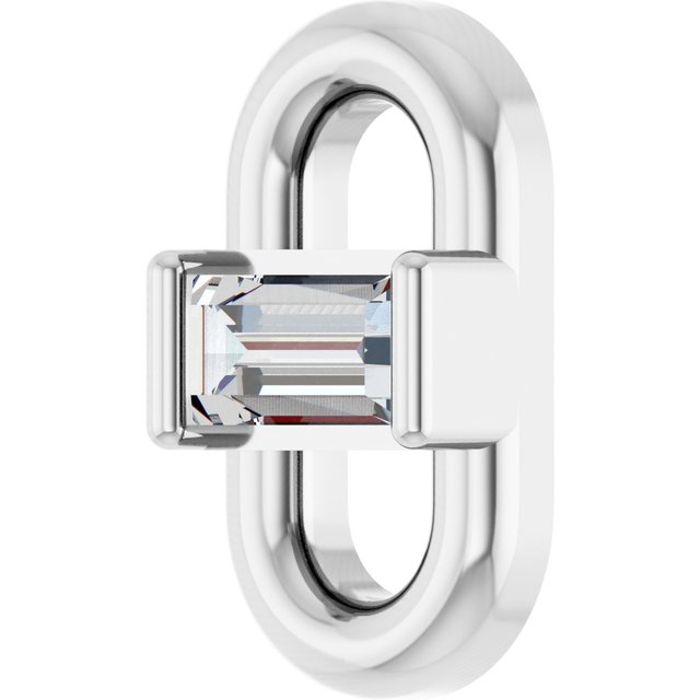 .04 CT Lab-Grown Diamond Link, 3.87 mm x 7 mm
