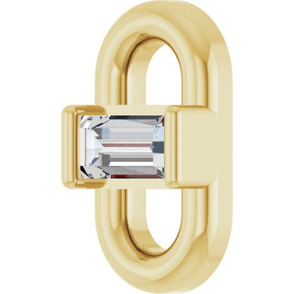 .04 CT Lab-Grown Diamond Link, 3.87 mm x 7 mm