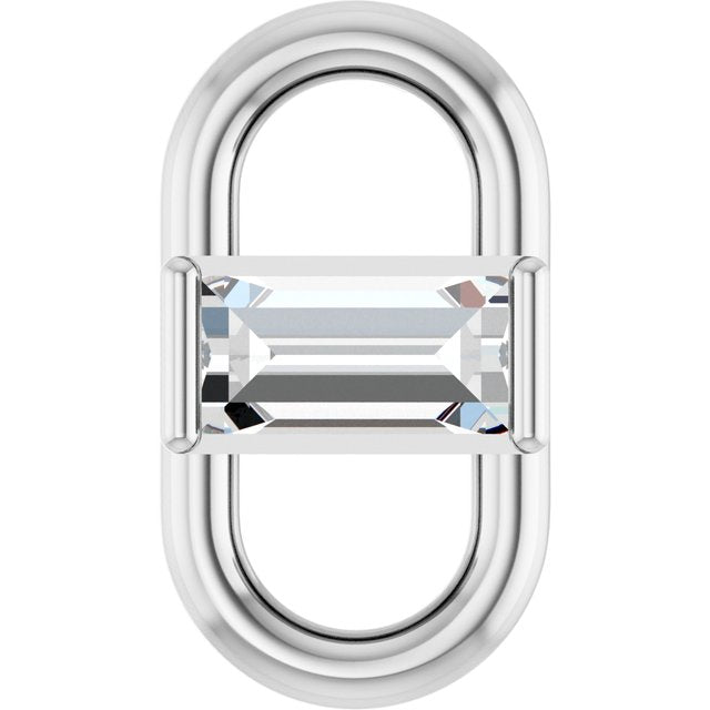 1/8 CT Natural Diamond Link, 4.96 mm x 9 mm