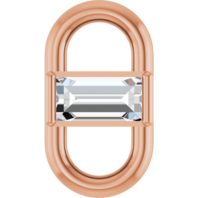 1/8 CT Lab-Grown Diamond Link, 4.96 mm x 9 mm