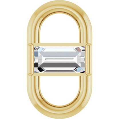 1/8 CT Lab-Grown Diamond Link, 4.96 mm x 9 mm