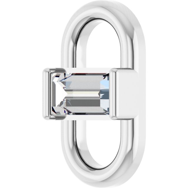 1/8 CT Natural Diamond Link, 4.96 mm x 9 mm