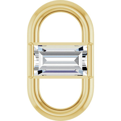 .04 CT Natural Diamond Link, 3.87 mm x 7 mm