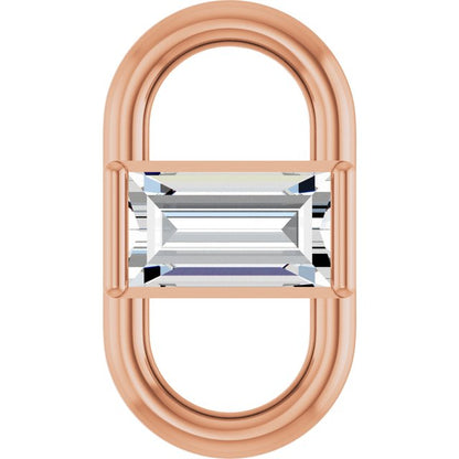 1/5 CT Natural Diamond Link, 5.53 mm x 10 mm