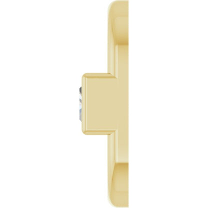 1/5 CT Natural Diamond Link, 5.53 mm x 10 mm