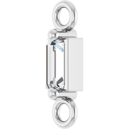 .05 CT Natural Diamond 2-Prong Link