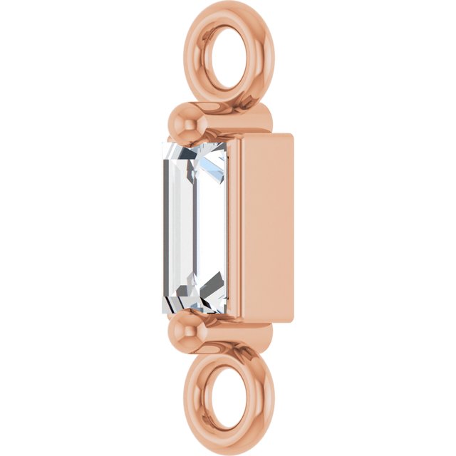 .05 CT Natural Diamond 2-Prong Link