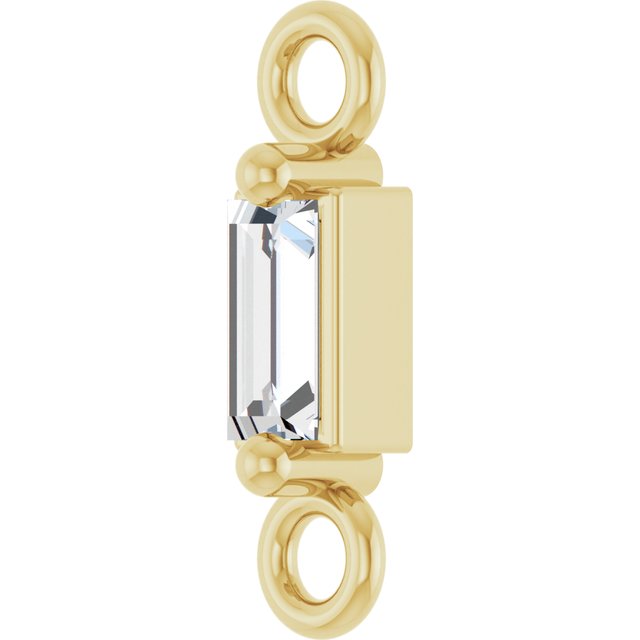 .05 CT Natural Diamond 2-Prong Link