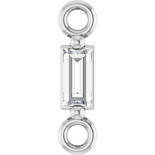 .05 CT Natural Diamond 2-Prong Link