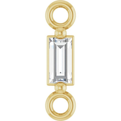 .05 CT Natural Diamond 2-Prong Link