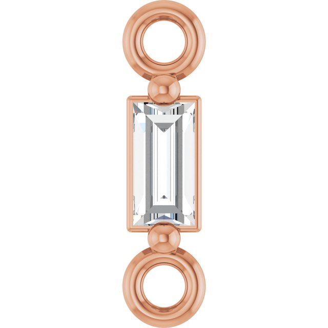 .05 CT Natural Diamond 2-Prong Link
