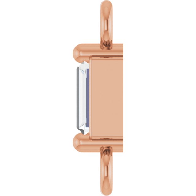.05 CT Natural Diamond 2-Prong Link