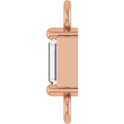 .05 CT Natural Diamond 2-Prong Link