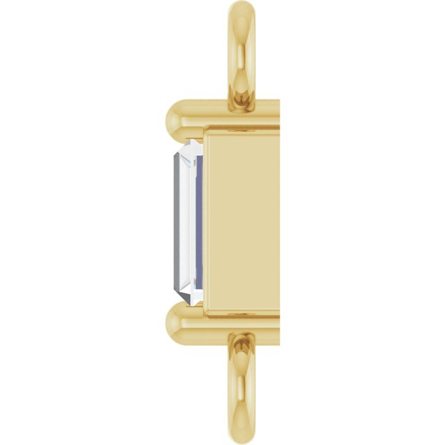 .05 CT Natural Diamond 2-Prong Link