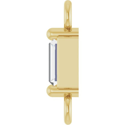 .05 CT Natural Diamond 2-Prong Link