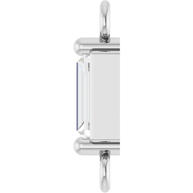 1/8 CT Natural Diamond 2-Prong Link
