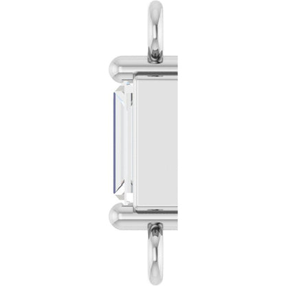 1/8 CT Natural Diamond 2-Prong Link