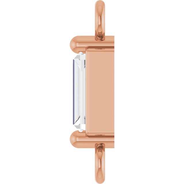 1/8 CT Natural Diamond 2-Prong Link
