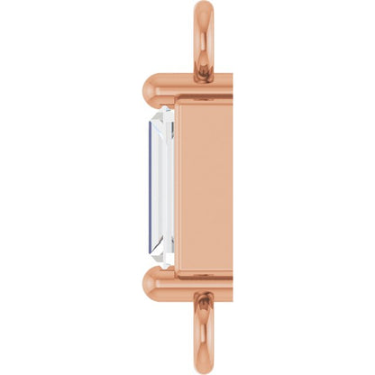 1/8 CT Natural Diamond 2-Prong Link