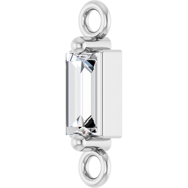 1/8 CT Natural Diamond 2-Prong Link