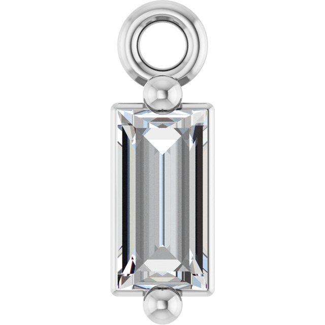 1/8 CT Natural Diamond 2-Prong Dangle