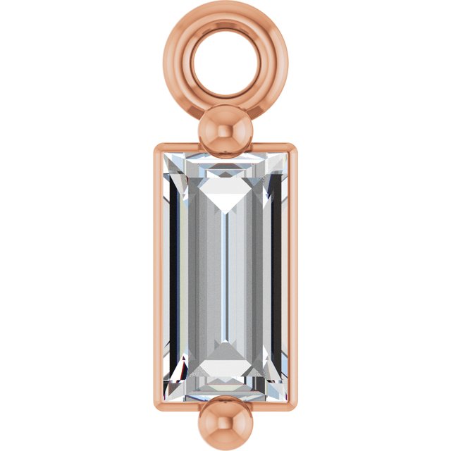 1/8 CT Natural Diamond 2-Prong Dangle