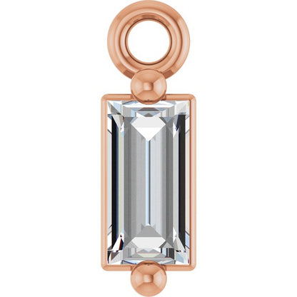 1/8 CT Natural Diamond 2-Prong Dangle