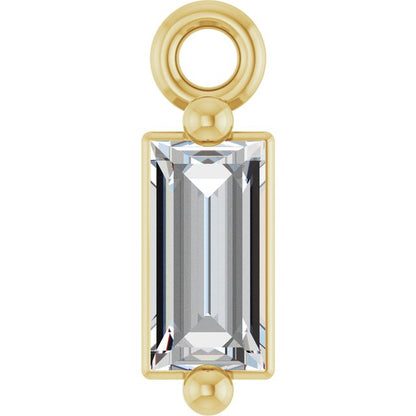 1/8 CT Lab-Grown Diamond 2-Prong Dangle
