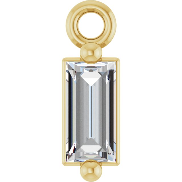 1/8 CTW Natural Diamond 2-Prong Dangle