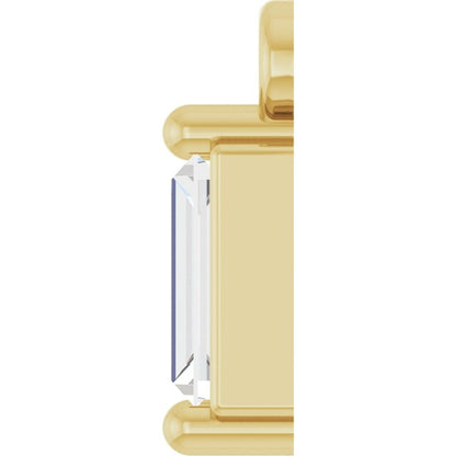 1/8 CT Lab-Grown Diamond 2-Prong Dangle