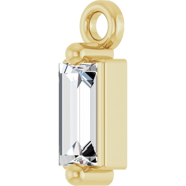 1/8 CT Lab-Grown Diamond 2-Prong Dangle
