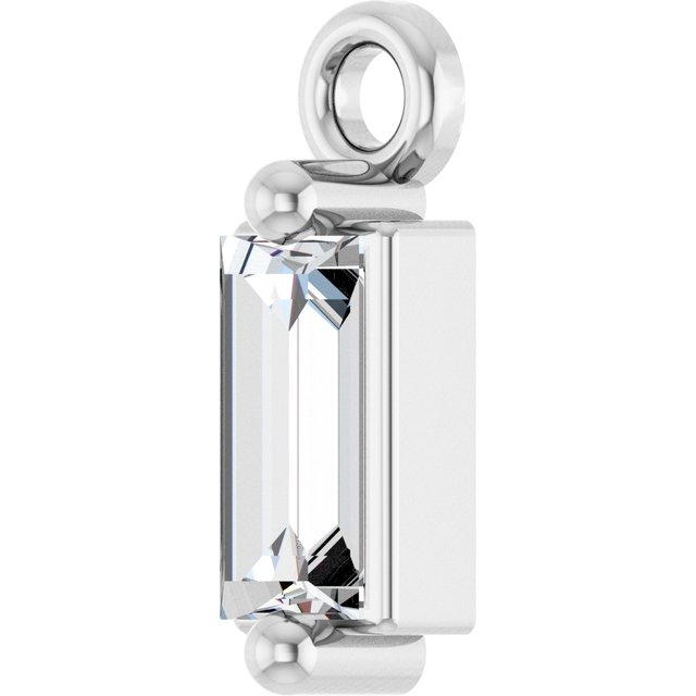 1/8 CTW Natural Diamond 2-Prong Dangle