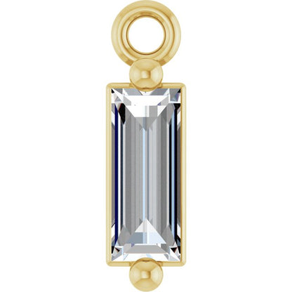 1/6 CT Lab-Grown Diamond 2-Prong Dangle