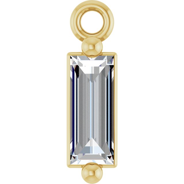 1/6 CT Natural Diamond 2-Prong Dangle