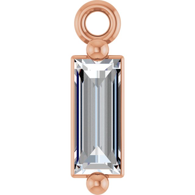 1/6 CT Lab-Grown Diamond 2-Prong Dangle