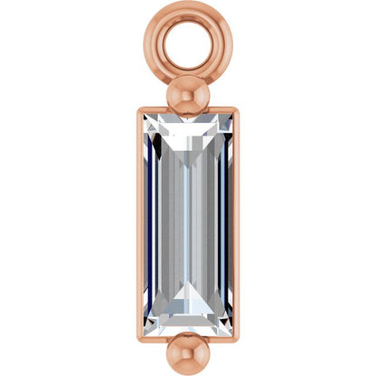 1/6 CT Lab-Grown Diamond 2-Prong Dangle