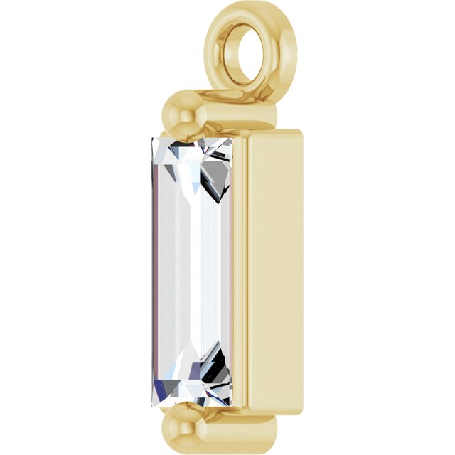 1/6 CT Lab-Grown Diamond 2-Prong Dangle