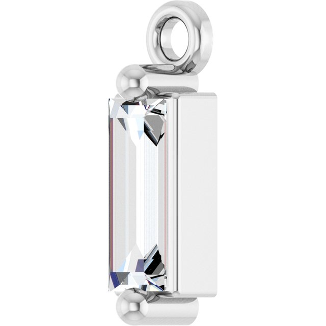 1/6 CT Lab-Grown Diamond 2-Prong Dangle