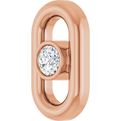 .02 CT Natural Diamond Link, 4.01 mm x 7 mm