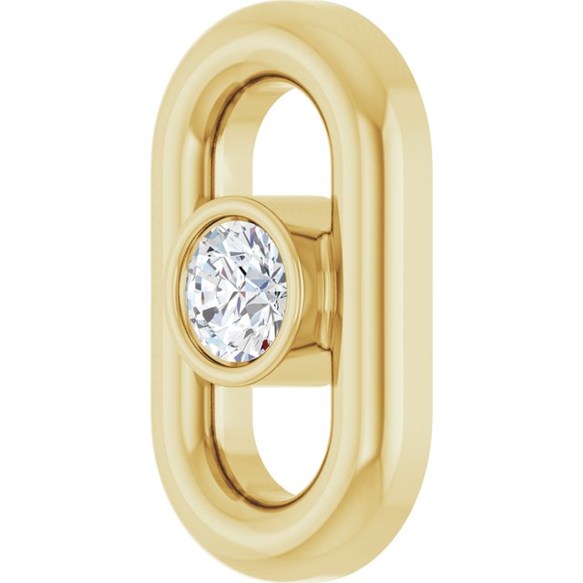.02 CT Natural Diamond Link, 4.01 mm x 7 mm