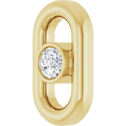 .02 CT Lab-Grown Diamond Link, 4.01 mm x 7 mm