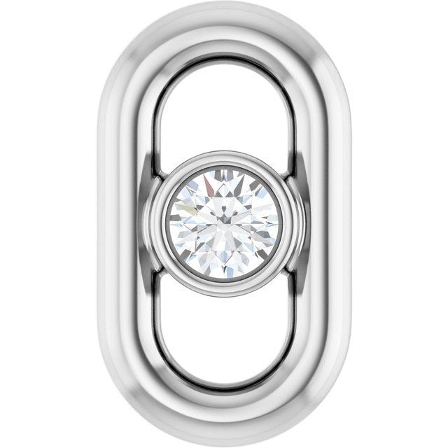 .02 CT Natural Diamond Link, 4.01 mm x 7 mm