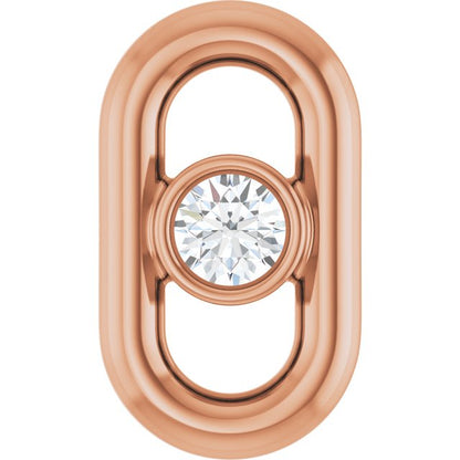.02 CT Natural Diamond Link, 4.01 mm x 7 mm