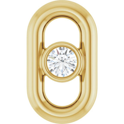 .02 CT Natural Diamond Link, 4.01 mm x 7 mm