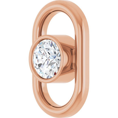 1/8 CT Natural Diamond Link, 6.01 mm x 10 mm