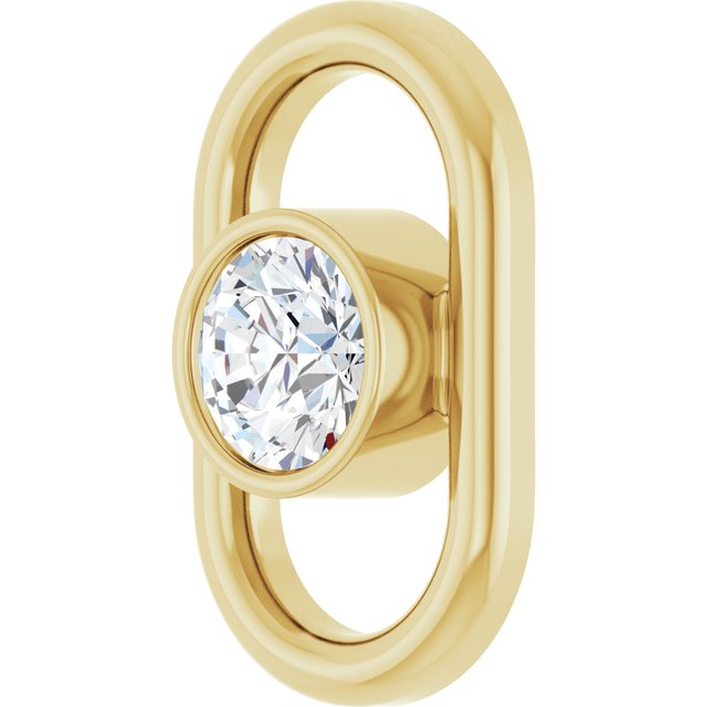 1/8 CT Natural Diamond Link, 6.01 mm x 10 mm