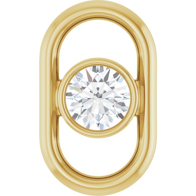 1/8 CT Natural Diamond Link, 6.01 mm x 10 mm