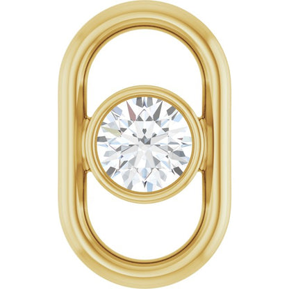 1/8 CT Natural Diamond Link, 6.01 mm x 10 mm