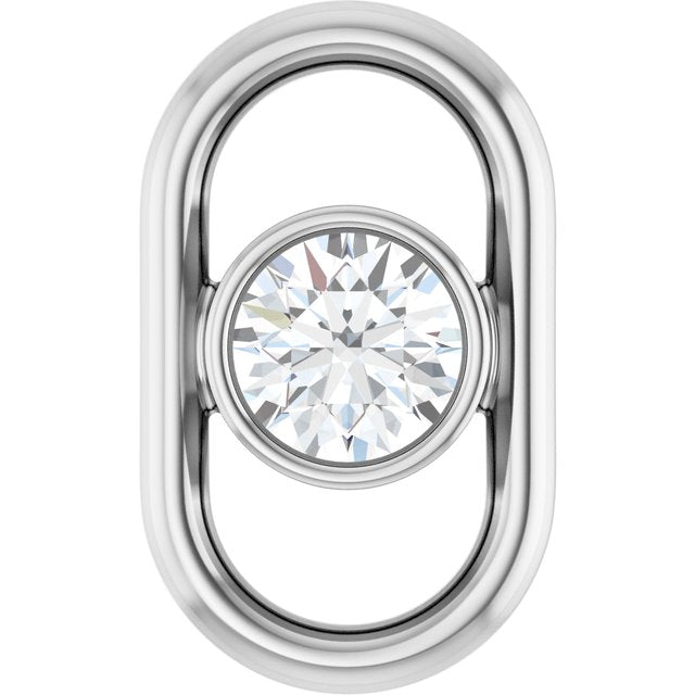 1/10 CT Natural Diamond Link, 5.5 mm x 9 mm