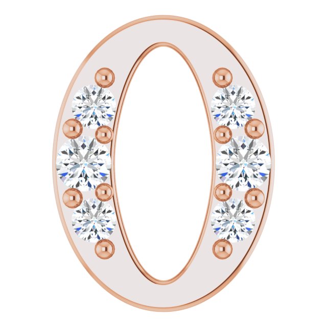 .06 CTW Natural Diamond Oval Link